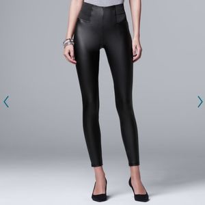 Simply Vera Vera Wang Faux Leather Leggings